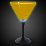 Custom Printed Neon LED Martini Glasses - Yellow