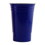 Custom Printed Party Cup Double Walled 16 oz - Royal Blue