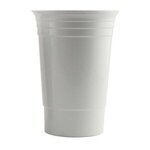 Custom Printed Party Cup Double Walled 16 oz - White