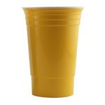 Custom Printed Party Cup Double Walled 16 oz - Yellow