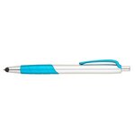 Custom Printed Pinnacle Ballpoint Pen / Stylus - Light Blue