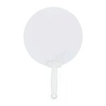 Custom Printed Plastic Fan - White