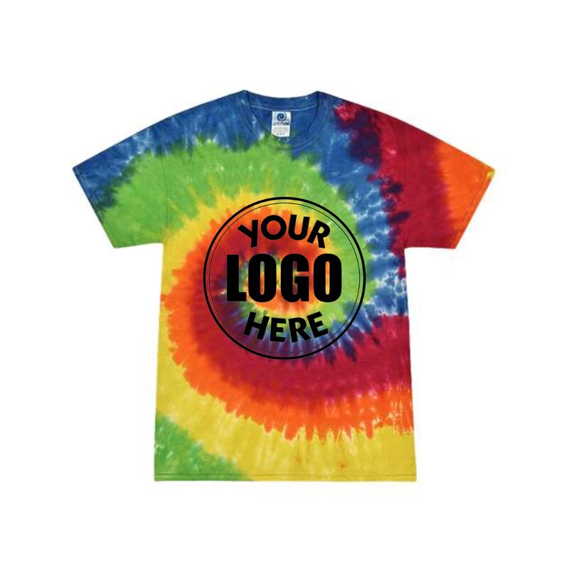 Main Product Image for Custom Printed Pride Colortone Multi-Color Tie-Dyed T-Shirt
