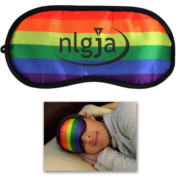 Main Product Image for Custom Printed Rainbow Eye Mask