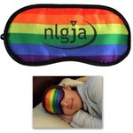 Custom Printed Rainbow Eye Mask -  