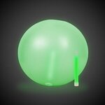 Custom Printed Translucent Beach Ball with Glow light Stick 12" - Translucent Green