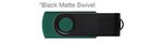 Custom Printed USB 512 MB - Forest Green w/ Black Swi
