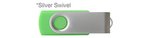 Custom Printed USB 512 MB - Lgt Green w/ Silver Swive