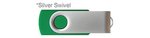 Custom Printed USB 512 MB - Med Green w/ Silver Swive