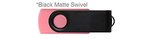 Custom Printed USB 512 MB - Pink w/ Black Swivel