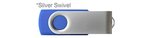 Custom Printed USB 512 MB - Reflex Blue w/ Silver Swi