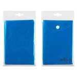 Custom Rain Poncho Disposable - Blue