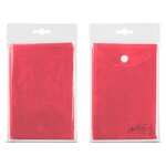Custom Rain Poncho Disposable - Red