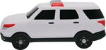 Custom Squeezies (R) Police Suv Stress Reliever - White