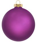 Custom Traditional Glass Ornaments - Purple