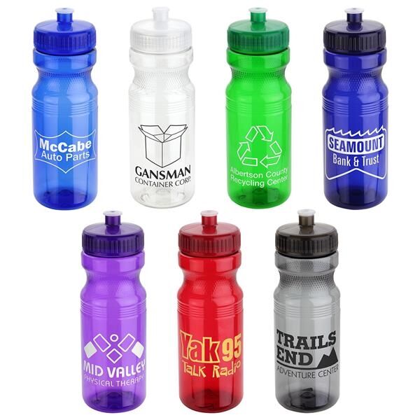 Main Product Image for Marketing Cycler 24 Oz Pet Eco-Polyclear (TM) Bottle With Push-P