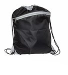 Cyclone Mesh Curve Drawstring Backpack - Black/Gray