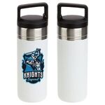 Dante 20 oz Vacuum Insulated Bottle with Carabiner Lid - Medium White