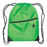 Daypack - Drawstring Backpack - Full Color - Green