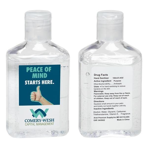 Main Product Image for Marketing Hand Sanitizer with Vitamin E 3.4 oz