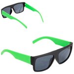 Delray Two-Tone Sunglasses - Lime Green