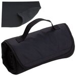 Deluxe Barrel Fleece Blanket - Medium Black