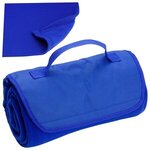 Deluxe Barrel Fleece Blanket - Medium Blue
