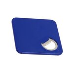 Deluxe Bottle Opener Coaster - Medium Blue