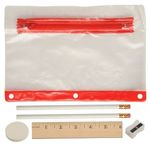 Deluxe School Kit - Imprinted Contents - Red