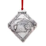 Diamond Metal Christmas Ornament -  