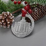 Die Struck Ornaments - 2 1/2" W x 2 1/2" H -  