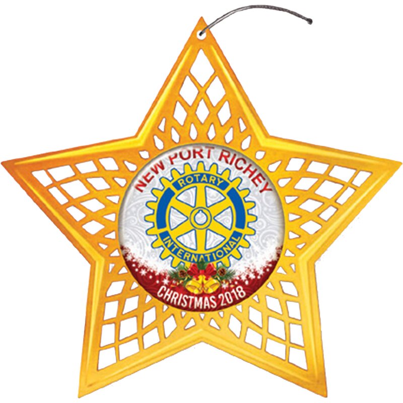 Main Product Image for Promotional Digistock Ornaments - Gold Star