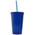 Digital 16 oz. Double Wall Tumbler - Royal