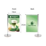 DisplaySplash Tabletop Vertical Flag - Double Sided -  