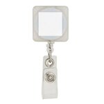 Divo Badge Holder with Clip - Clear