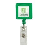 Divo Badge Holder with Clip - Green
