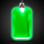 Dog Tag Light-Up Acrylic Pendant Necklace - Green