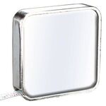 Domed Chrome Metal Case Tape Measure -  