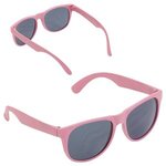 Doral Wheat Straw Sunglasses - Medium Pink
