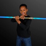 Double Sided Swords Sabers with Blue LEDs and Sounds -  