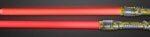 Double Sided Swords Sabers with Red LEDs and Sounds - Red