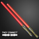 Double Sided Swords Sabers with Red LEDs and Sounds -  