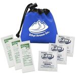 Drawstring Antimicrobial And Hand Sanitizer Pouch - Royal Blue