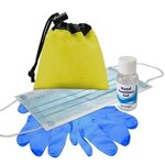 Drawstring Hand Sanitizer Pouch - Yellow