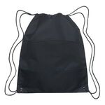 Drawstring Sports Pack - Black With Black