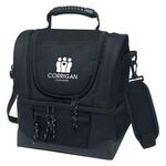 Dual Compartment Kooler Bag - Black