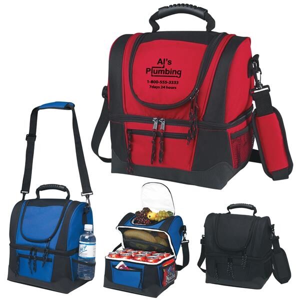 Main Product Image for Printed Dual Compartment Kooler Bag