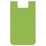 Dual Pocket Silicone Phone Wallet - Lime