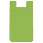 Dual Pocket Silicone Phone Wallet - Lime
