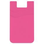 Dual Pocket Silicone Phone Wallet - Pink